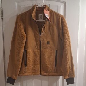 Topo Designs Tan Sherpa Fleece Jacket